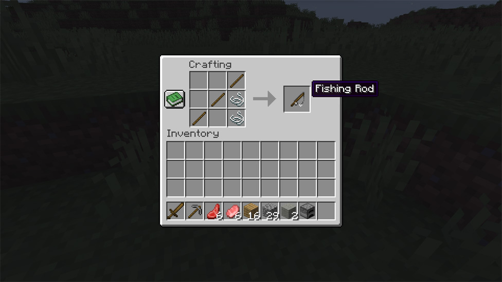 minecraft fishing rod loot