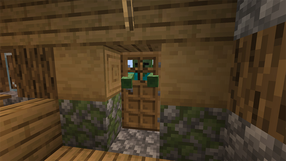 Zombie Breaking a Door