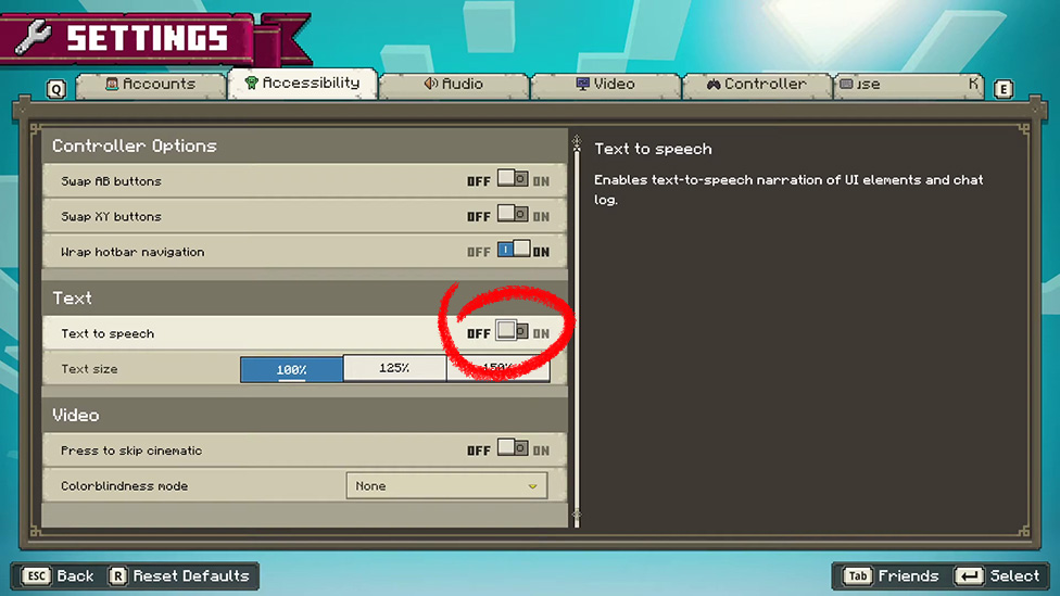 Narrator in Minecraft Legends
