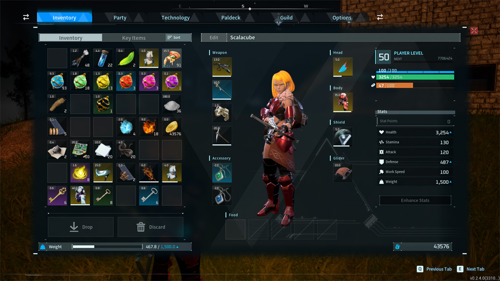 High Level Character with Cattiva's Buff