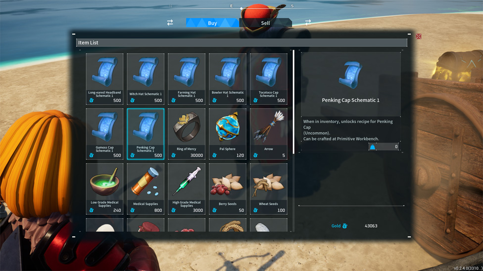 Schematics in Merchant's Store