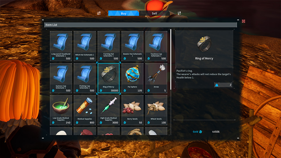 Ring of Mercy in Merchant's Store