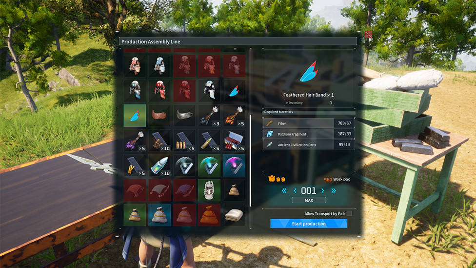 Crafting the Legendary Feathered Hair Band