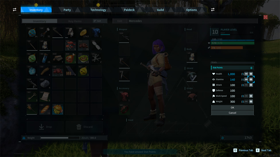 Stat Points Distribution