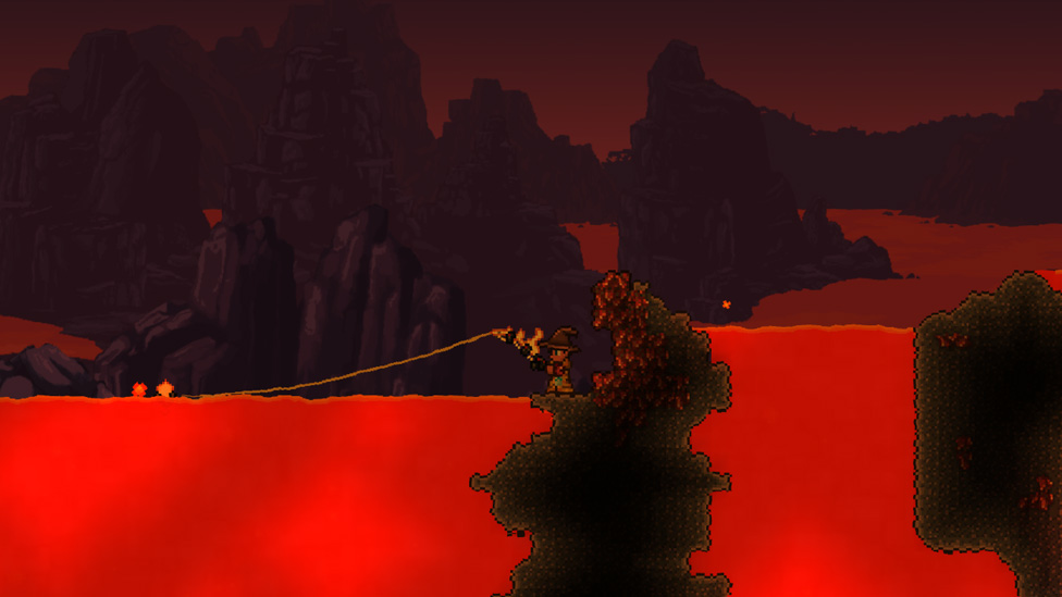 How to fish in lava in Terraria - Scalacube