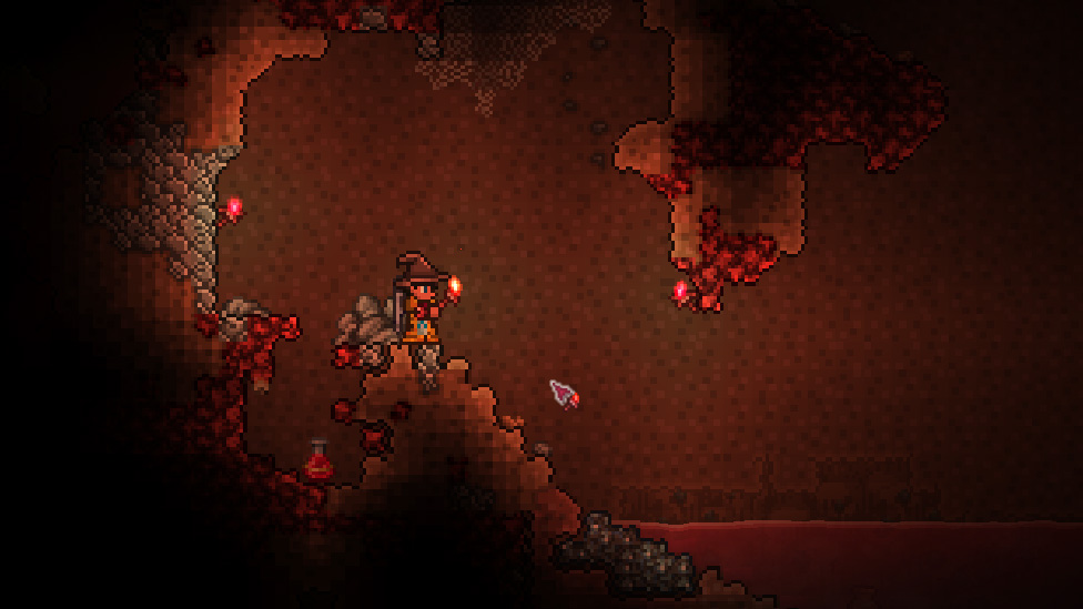 Crimson Torches in Underground Crimson