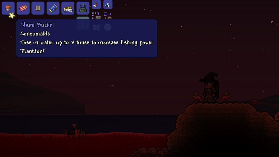 Chum buckets in Terraria Scalacube