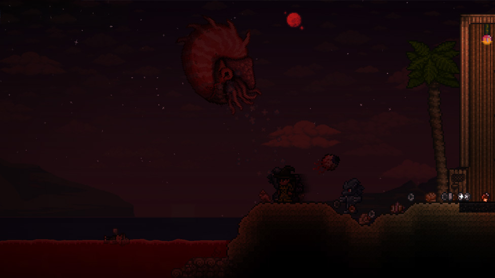 Chum buckets in Terraria Scalacube