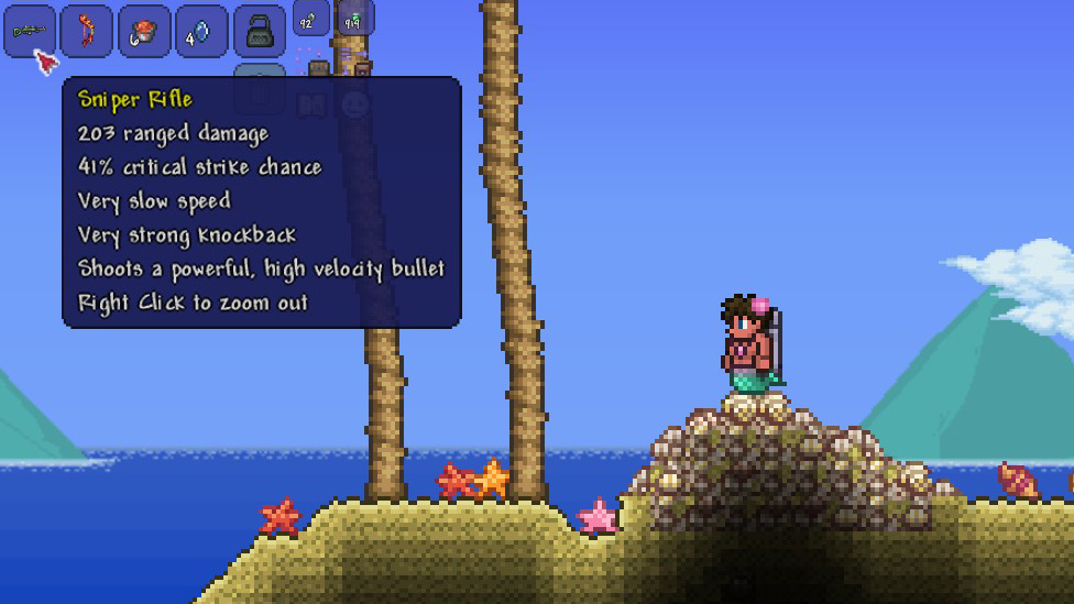 How to get sniper scope in Terraria Scalacube