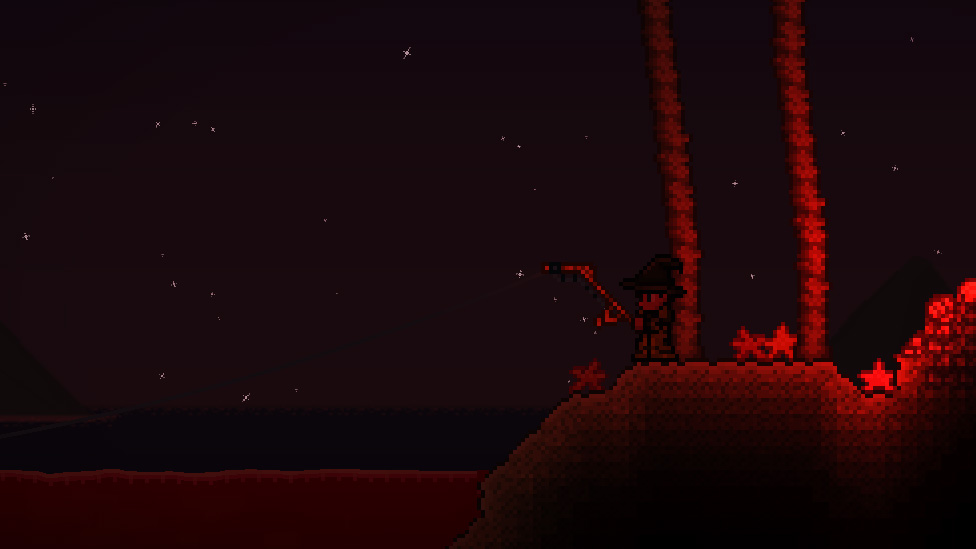 Fishing during Blood Moon Event