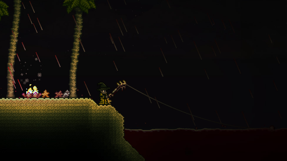 Fishing during Blood Moon Event