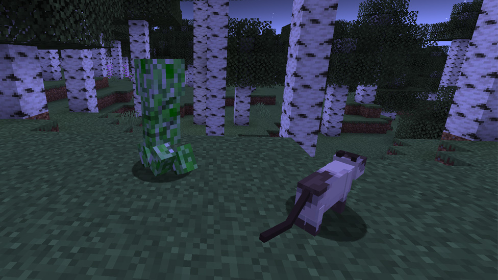 Creeper is Afraid of a Cat