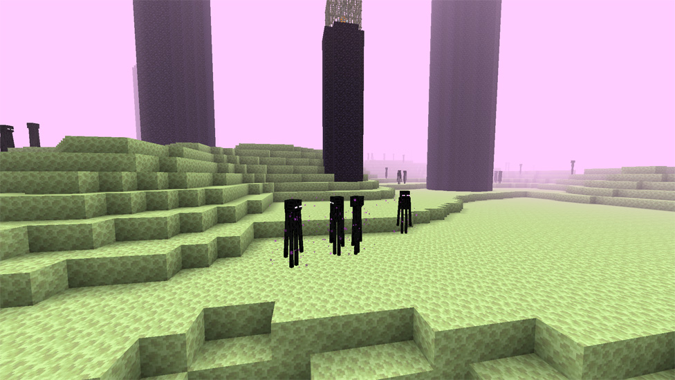 Endermen in the End
