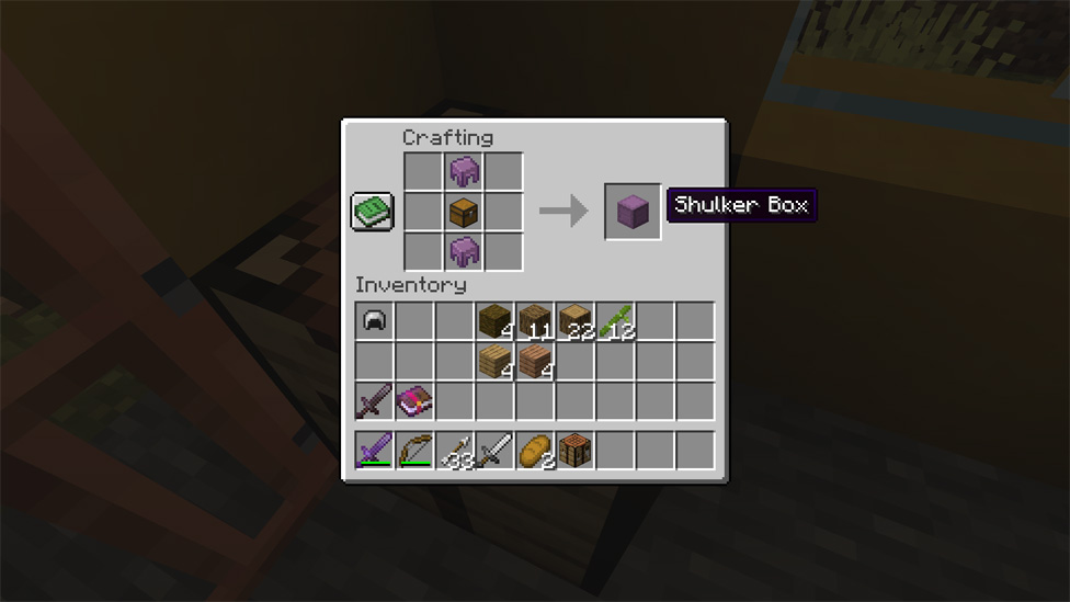 Crafting a Shulker Box