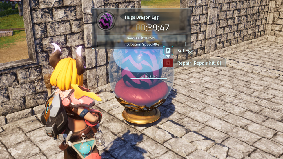 Incubating a Huge Dragon Egg