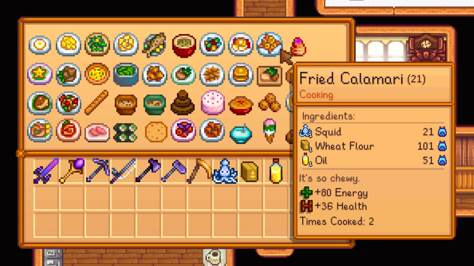 Cooking the Fried Calamari