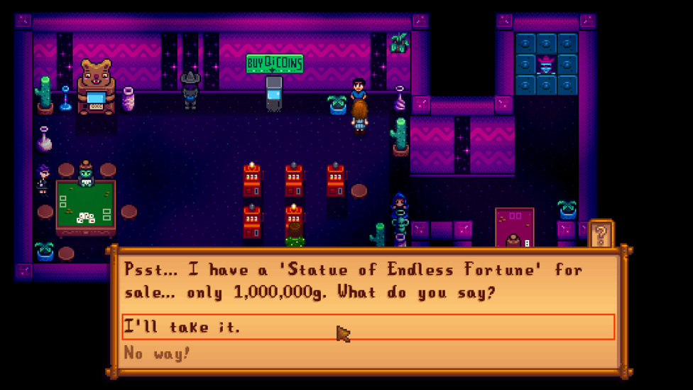 Acquiring Statue of Endless Fortune