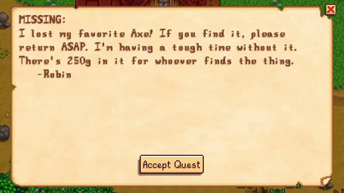 Robin&#039;s Lost Axe Quest