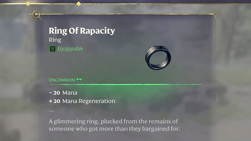The Ring of Rapacity