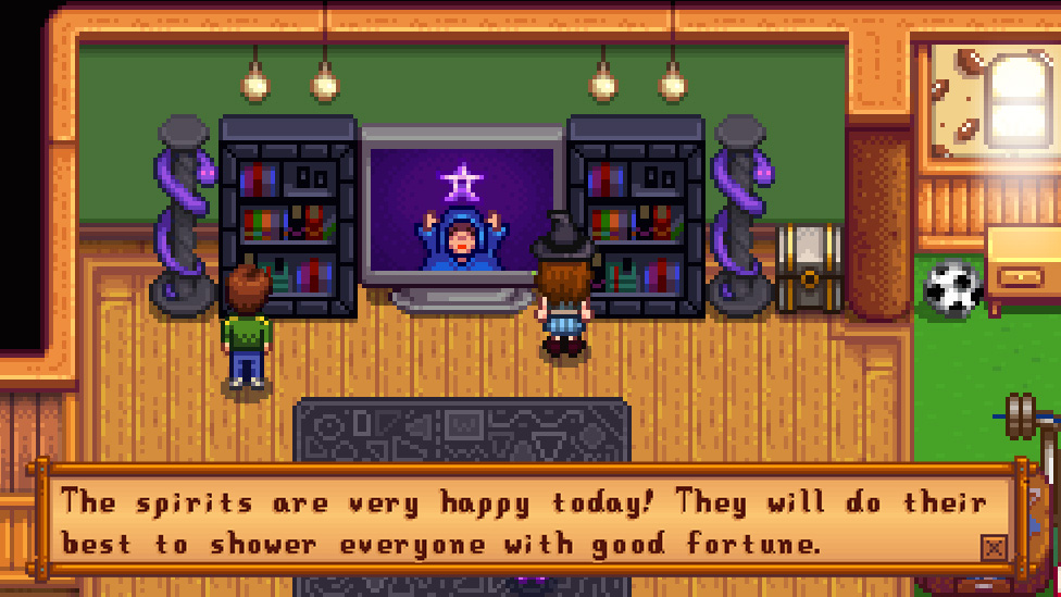 The spirits are very happy today!