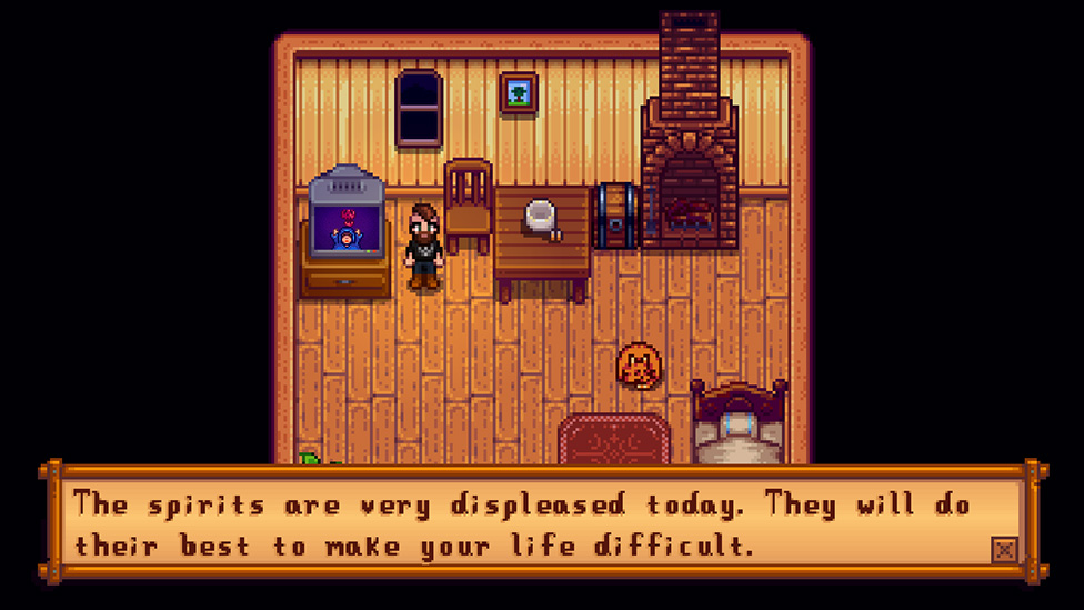 The spirits are very displeased today.