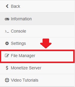 File Manager page