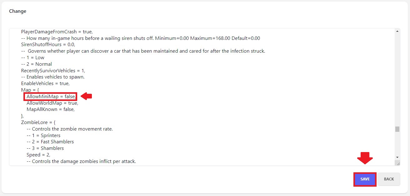 Find AllowMiniMap = and change to true