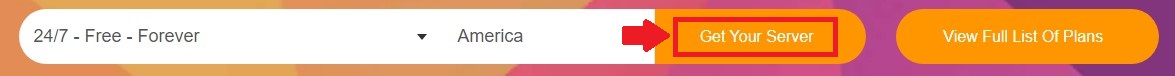 Click on Get Your Server