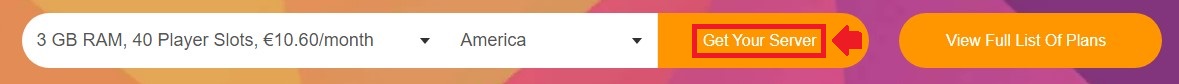Click on Get Your Server