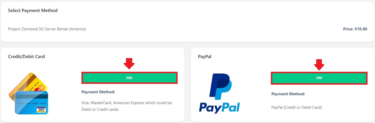 Finalize your Payment