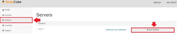 Go to Servers - Buy Server