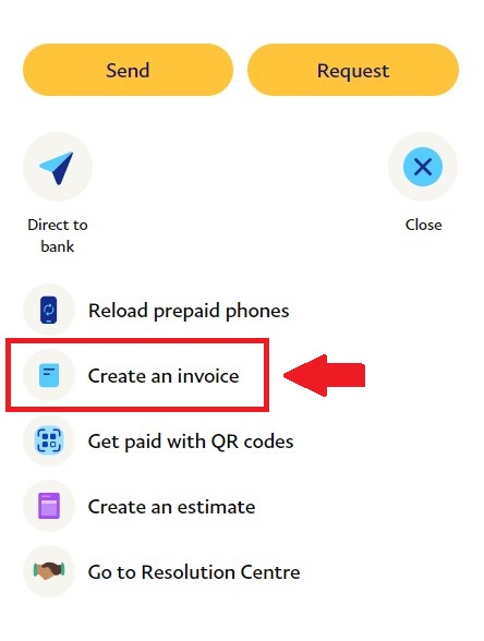 Create an invoice