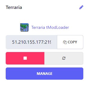 TModLoader server installed
