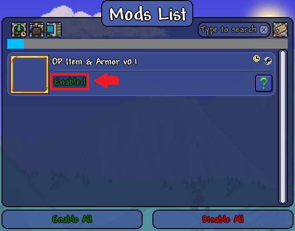 Enable Mods