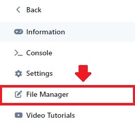 File Manager page