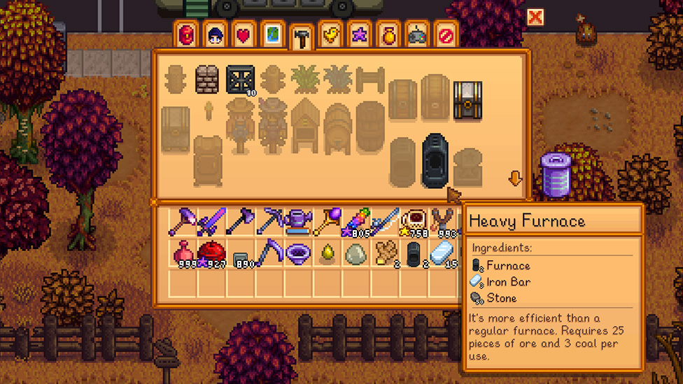 Crafting Heavy Furnace