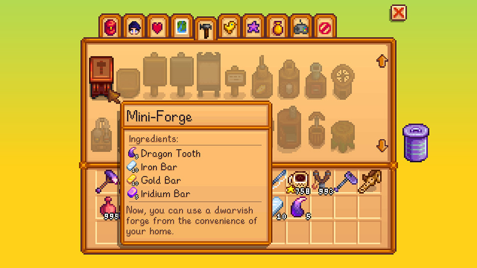 Crafting the Mini-Forge