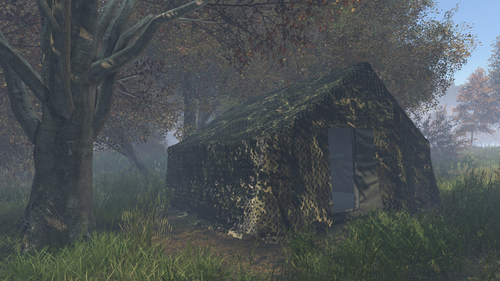 Large Tent with Camo Net