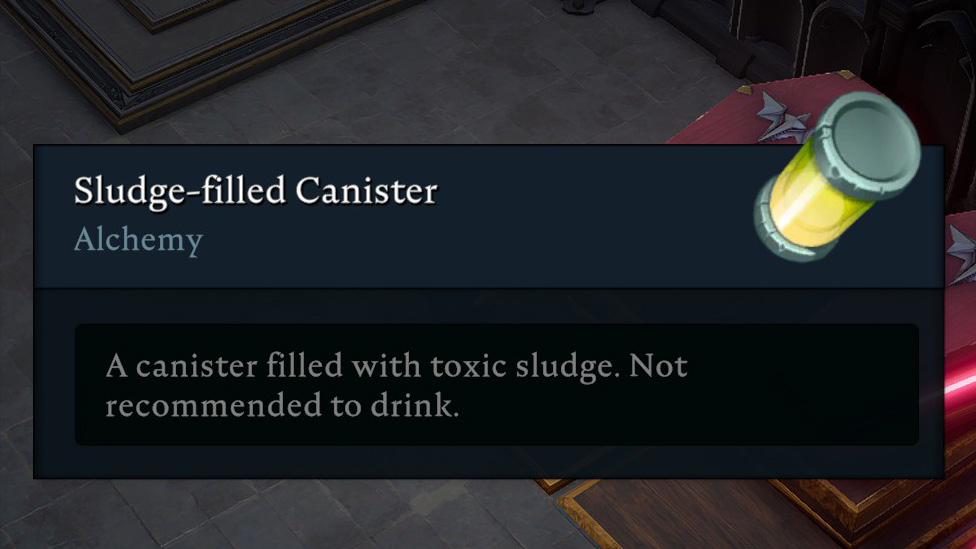 Sludge-filled Canister