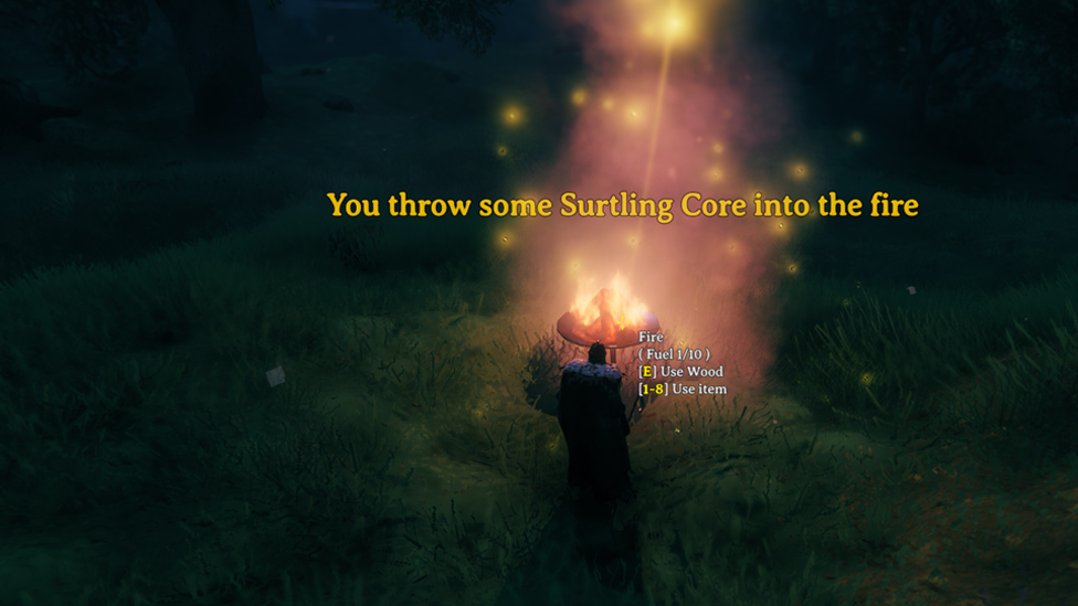  Throwing Surtling Core In Firepit