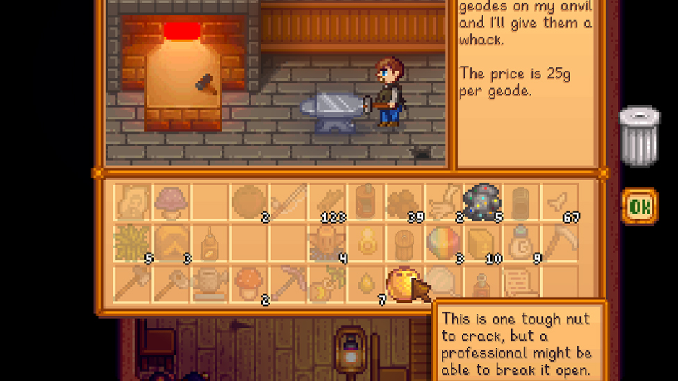  Cracking Golden Coconut At The Blacksmith