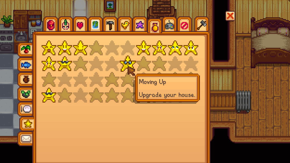  Moving Up Achievement Upon Upgrading The House