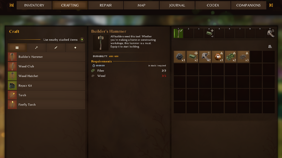  Obtaining Builder's Hammer