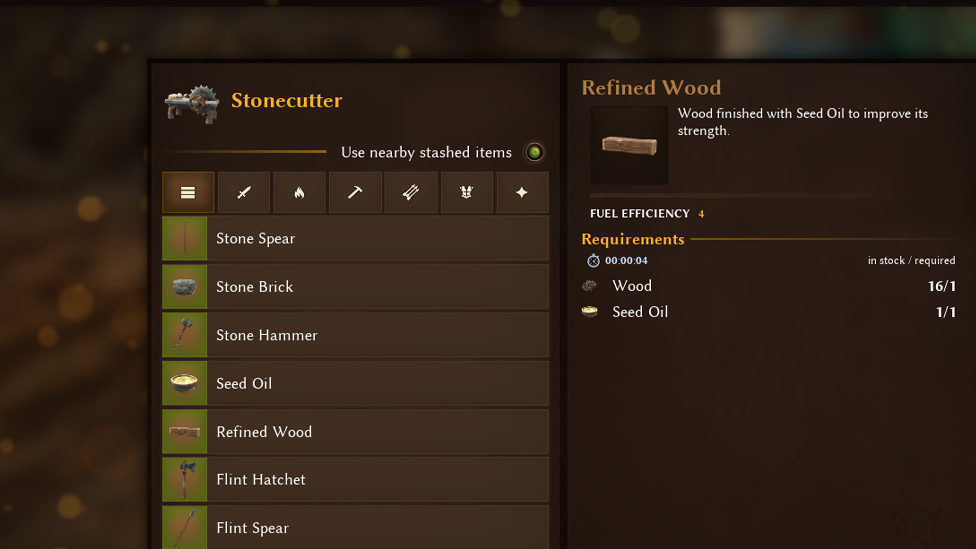  Crafting Refined Wood With Stonecutter