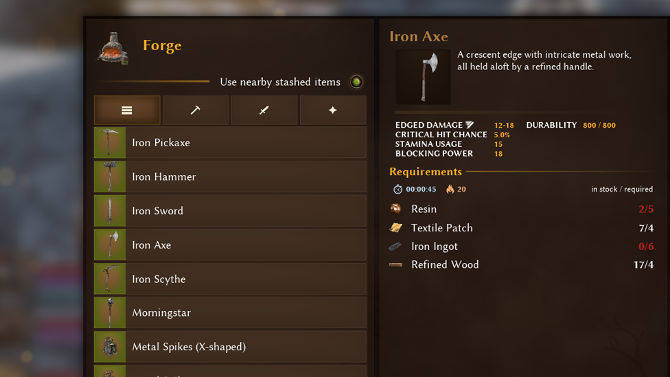  Forge Construction Abilities
