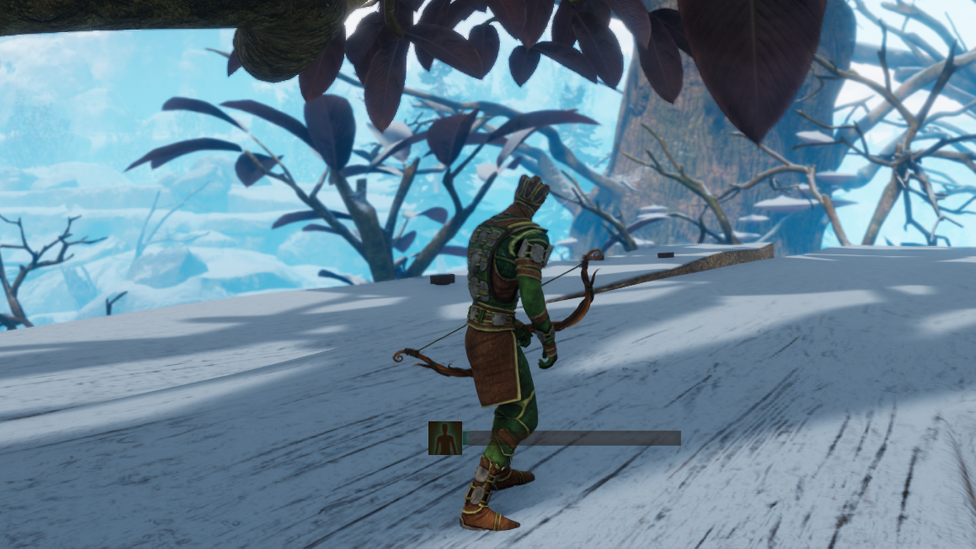  Gearing up With Stone Armor and Bow Before the Fight