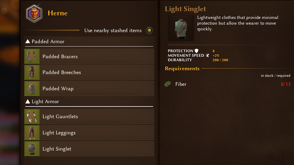  Armor Stats and Materials Needed for Crafting