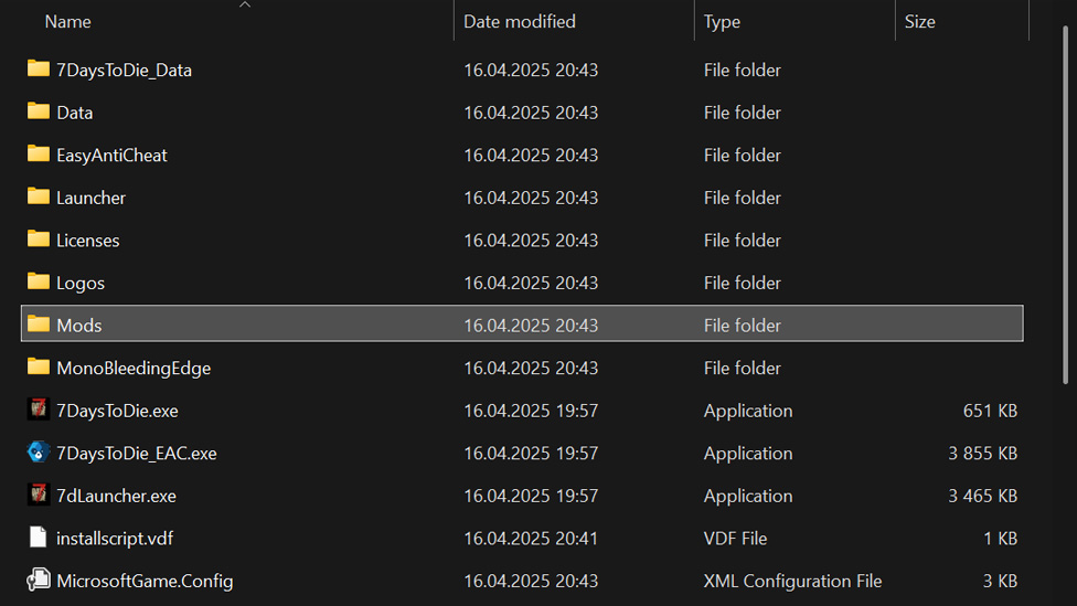 7 Days to Die Folder