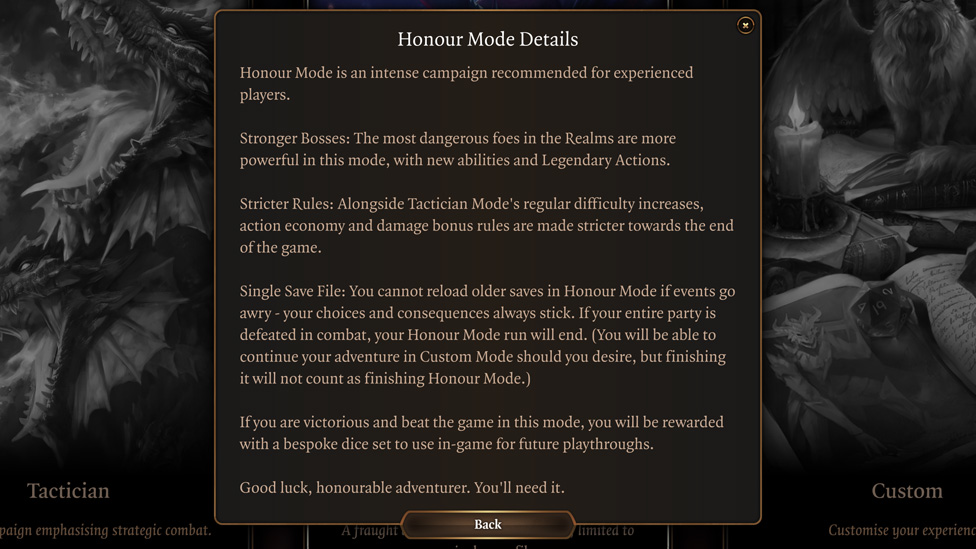 Honour Mode