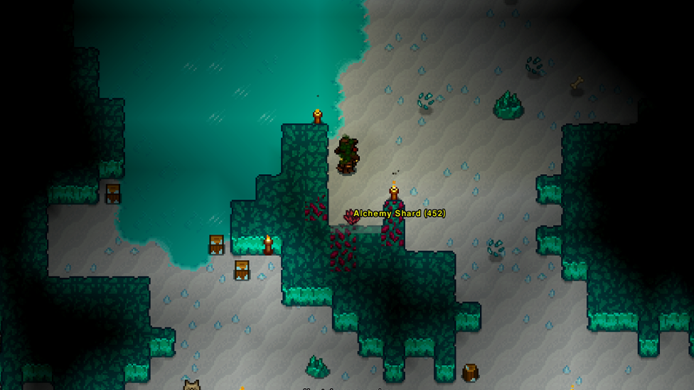   Alchemy Shard in Deep Snow Caves Hidden Corner